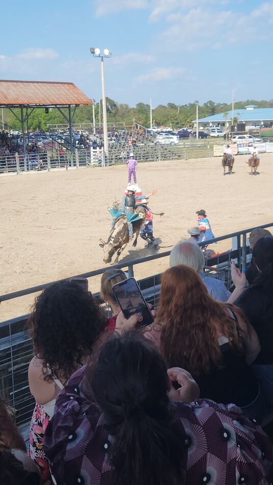 First time at rodeo in Okeechobee Took an hour drive to see the event