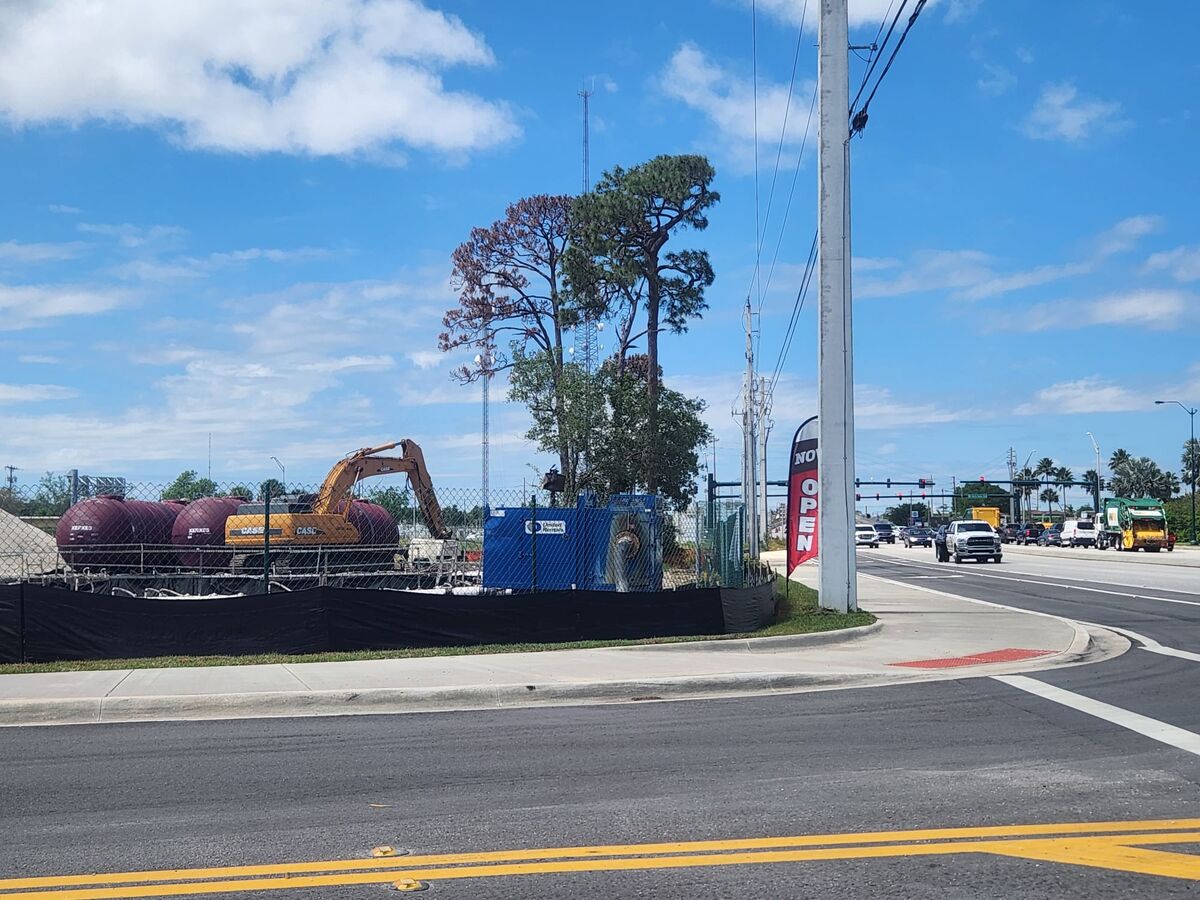 What are those cisterns/tanks near the new Tractor Supply location in