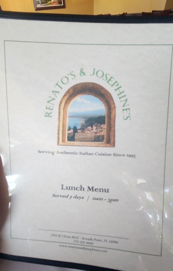 Renato's & Josephine's Restaurant Yesterday, me and my girls checked